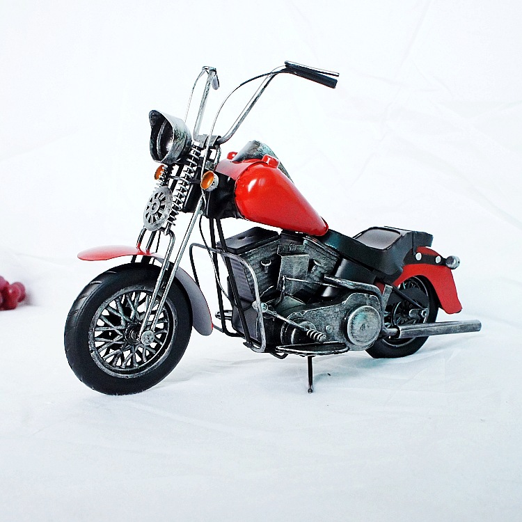 厂家现货代发摩托车模型 手工金属摆件男孩的家居装饰品 089smt