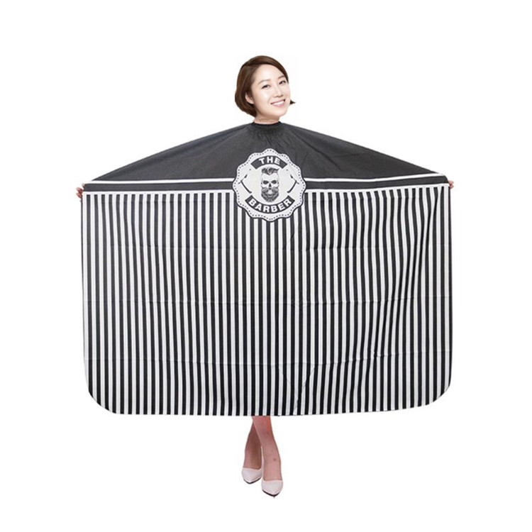 网红理发围布发廊专用油头复古风围裙不沾发韩国专业美发剪发围布