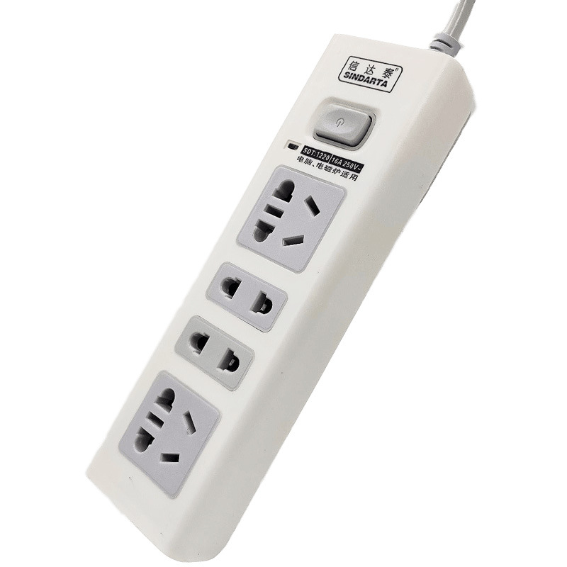 大功率插座 多功能安全家用排插接线板 新国标带线开关电源插排