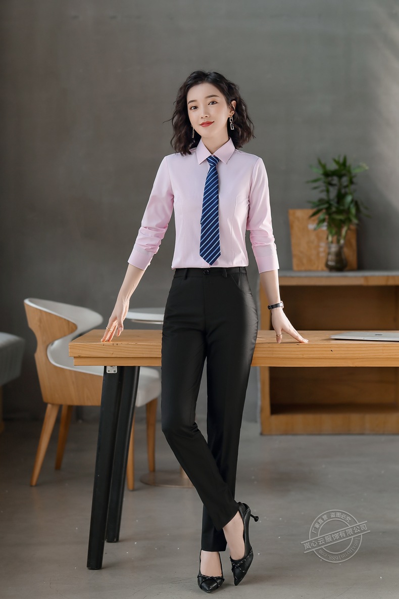 商务正装衬衫_收腰职业装金融女小西装套装上衣工作服酒店正装