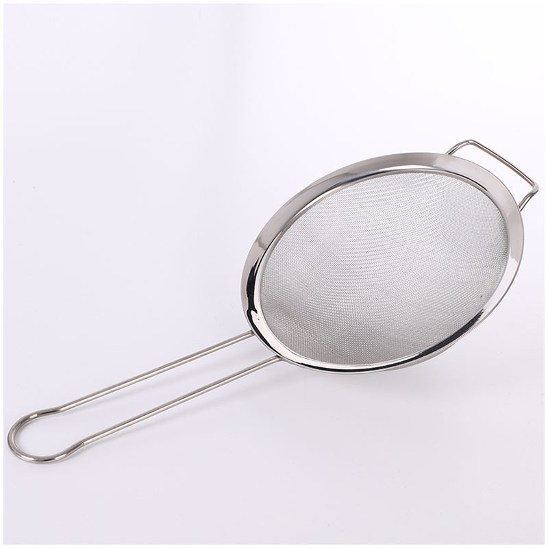 Stainless Steel Square Ear Wide Edge Oil Grid Soybean Milk Residue Foam Filter Screen Juice Kitchen Skimmer Factory Direct Sales