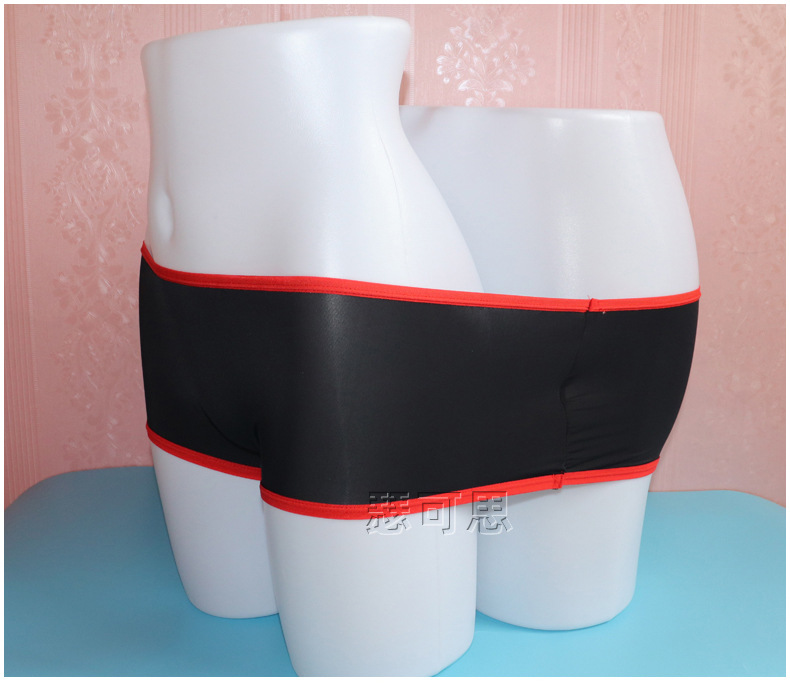 双人情侣内裤连体丝滑男女共用情趣内衣夫妻调情用品弹力裤兜3301