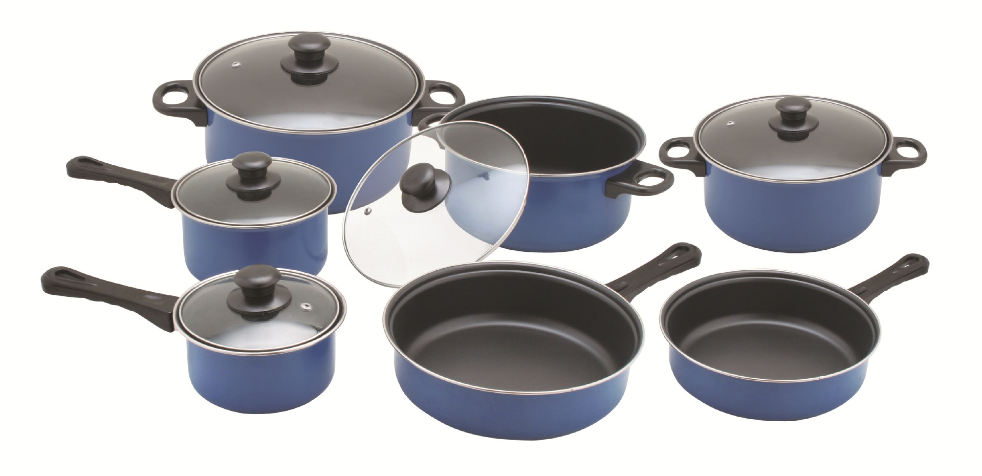 外贸/不粘锅套装/热销/厂家直销/西式/12件套厨具套装/奶锅汤锅