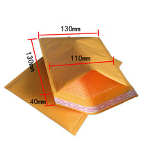 厂家批发气泡信封黄色空白 130X130mm国际小包专用袋