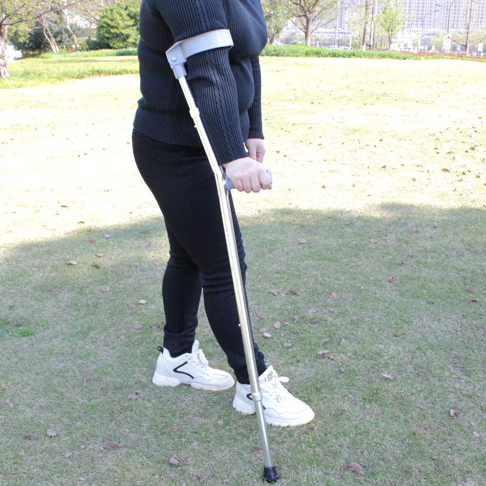 手臂式拐杖铝合金腋下双拐 康复拐助步器伸缩肘拐助行器-阿里巴巴