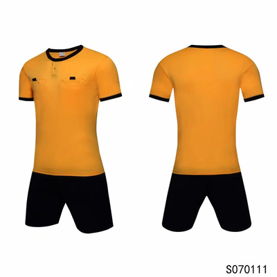 足球裁判服短袖套装透气优质轻溥型比赛裁判服装装备用品夏季