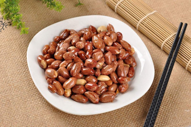 批发散装椒盐花生米 咸味 熟 油炸红衣花生米 4.8斤