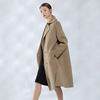 2019 High-end Light tan Single breasted Two-sided Cashmere overcoat Mid length version wool Woollen cloth Fur coat 2019 High-end Light tan Single breasted Two-sided Cashmere overcoat Mid length version wool Woollen cloth Fur coat