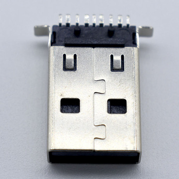 源头工厂usb连接器a公座smt贴片9pin