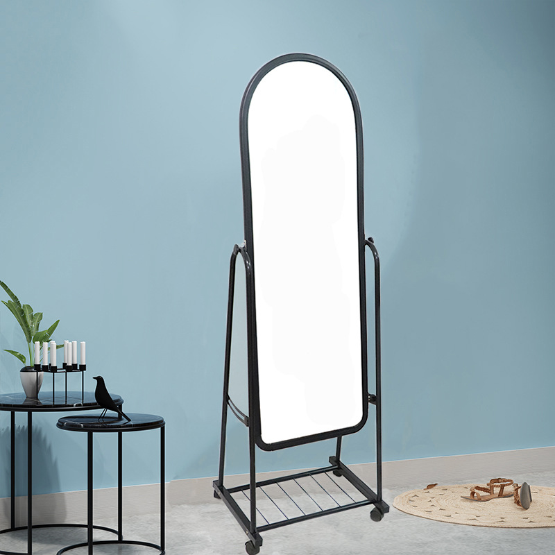 落地试衣镜现代仪容穿衣镜简约全身镜衣镜架铁镜子定制试衣镜