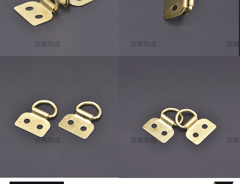 镜子背板扣单面相框挂钩背板挂片五金饰品配件冲压线扣三角挂扣