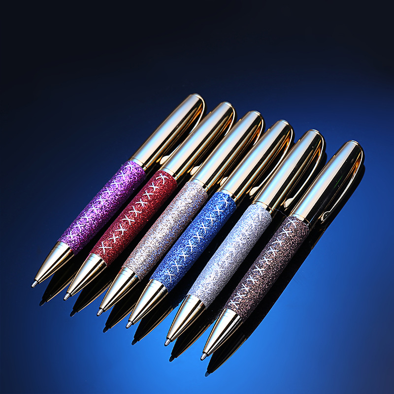 2021新款按动金属圆珠笔学生书写中性笔油性圆珠笔触控广告笔批发