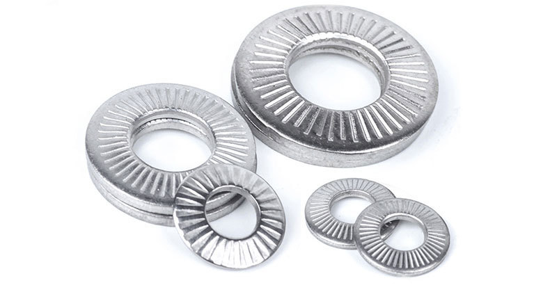 304不锈钢法标蝶形垫片m3/m4/m5/m6锁紧蝶形压花垫圈鞍形平垫