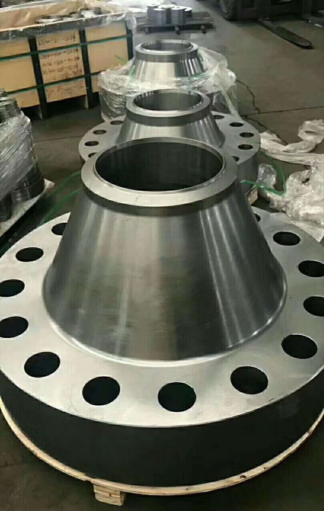 厂家定制304钢制法兰 高颈高压对焊法兰 dn100碳钢对焊法兰