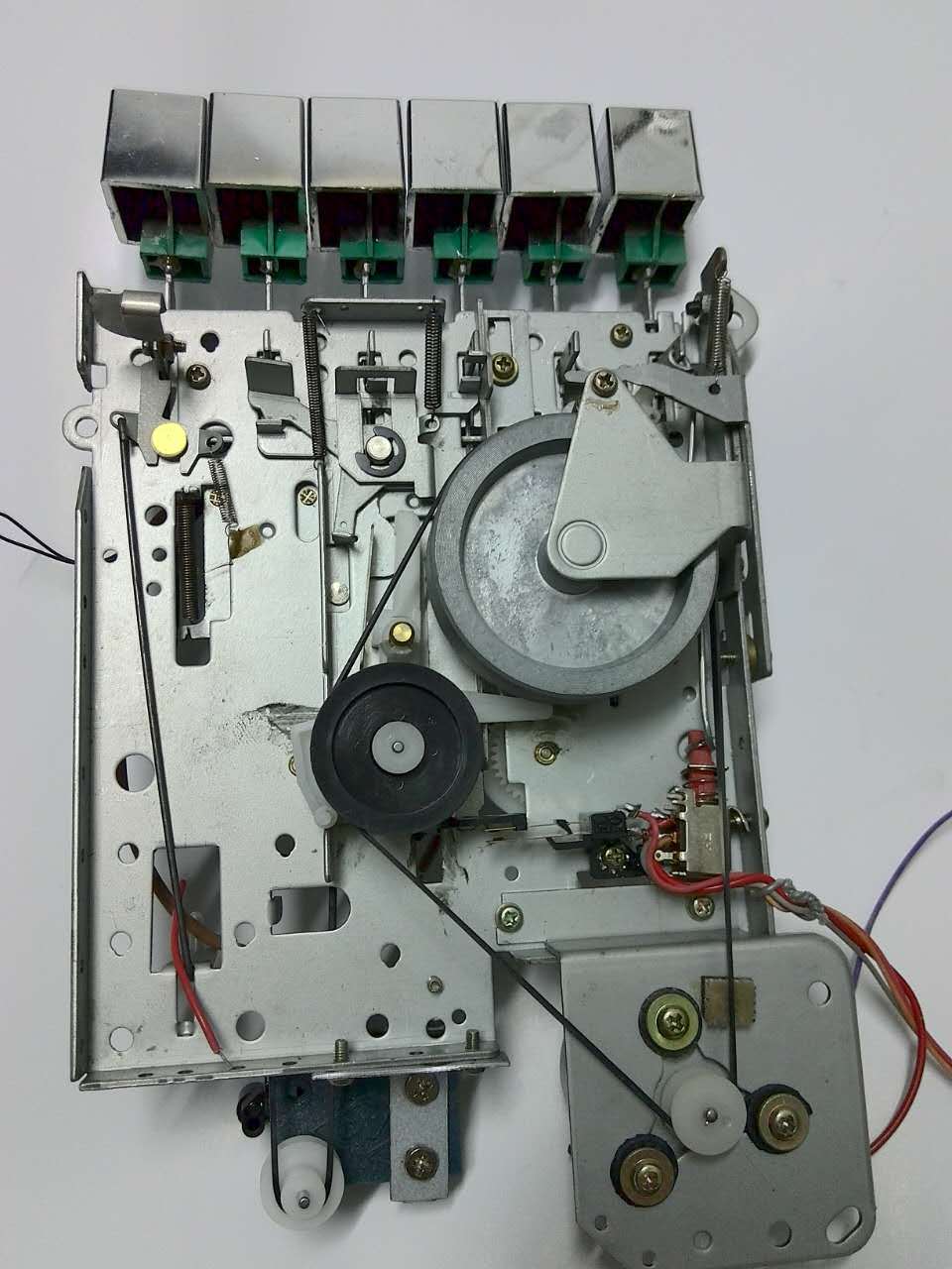 经典录音机康艺contec80802s收音机收录机的机芯全新正反面