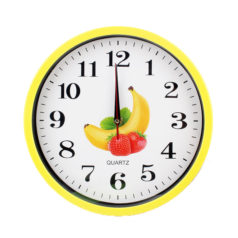 8067圆形彩色闹钟 大号壁挂钟表 客厅装饰挂钟 厂价