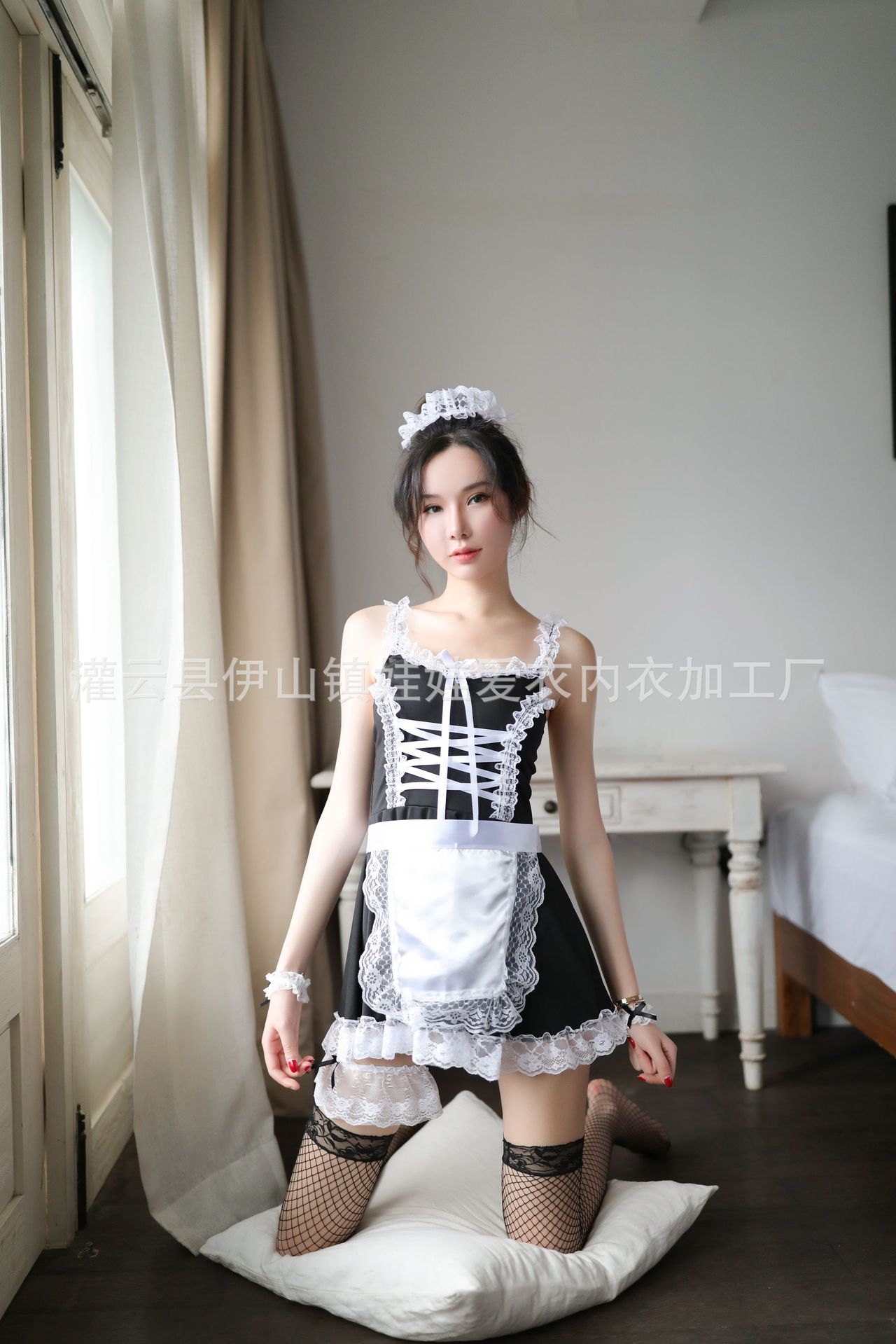 情趣女仆女佣系带性感女佣套装 游戏制服情趣内衣亚马逊爆款20038