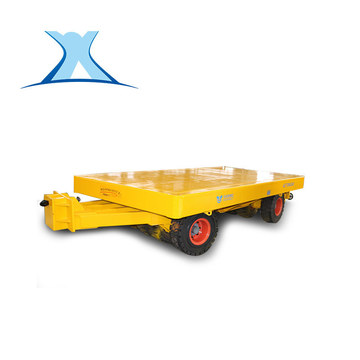 围栏平板拖车电动托盘车大吨位牵引平板拖挂车