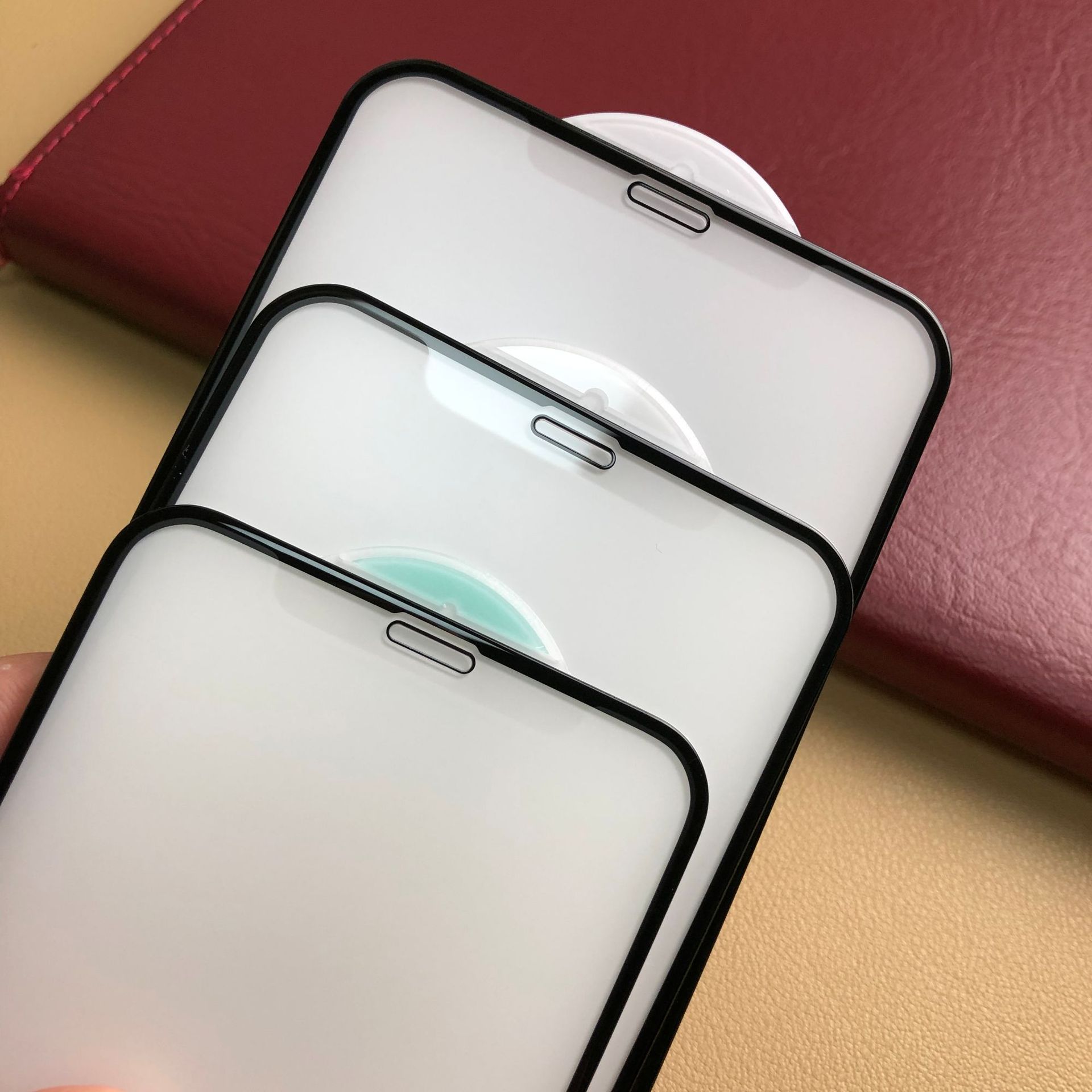 iphone11promax磨砂钢化膜 3d iphone11满版雾面磨砂亮边玻璃贴