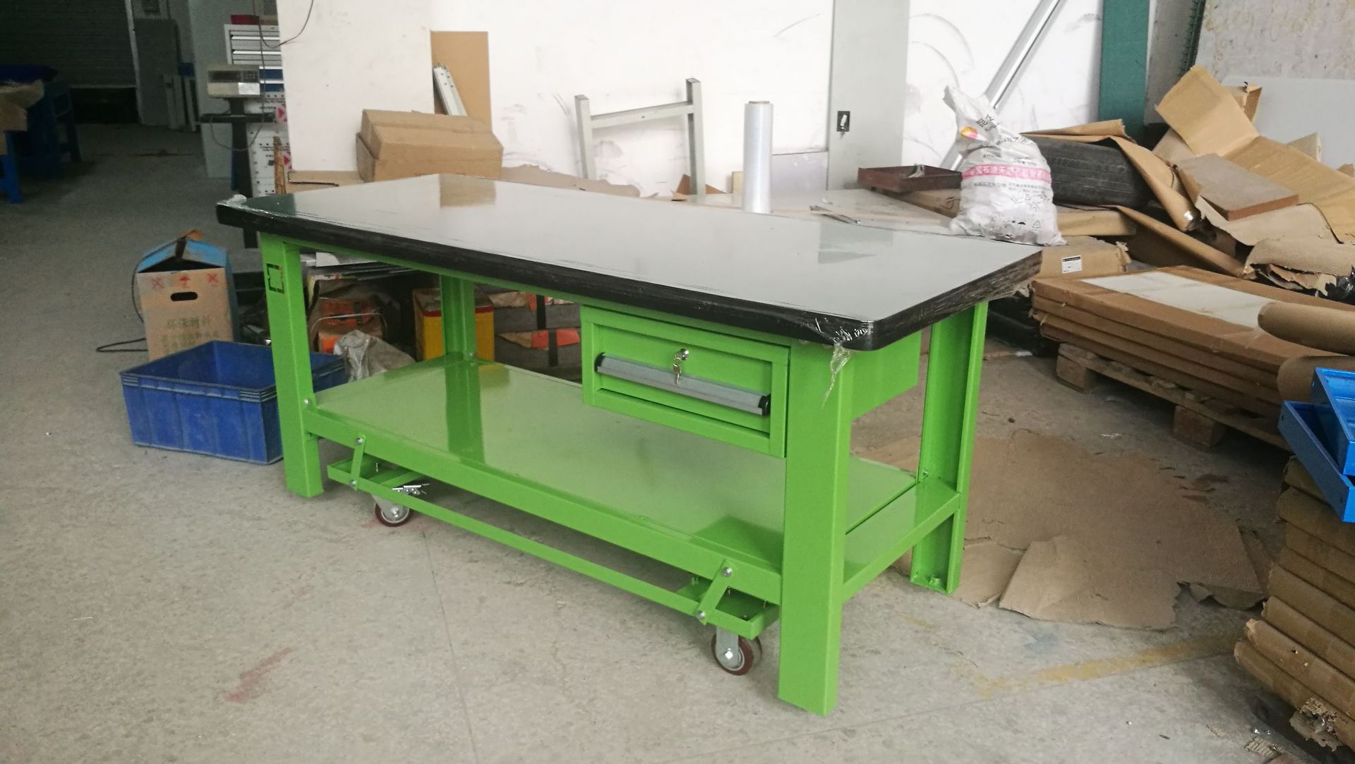 深圳移动式简易工作台车间检验钳工工作台