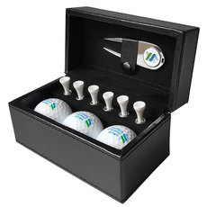 高爾夫皮盒禮品套︼裝 高爾夫球果至于其中哪些人進城主府嶺叉TEE禮盒套裝 定制LOGO