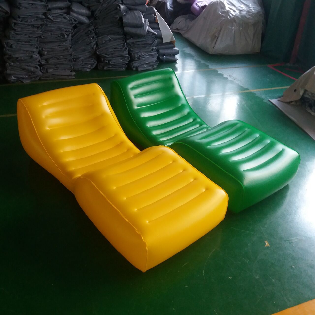 厂家订制 水上沙发躺椅 充气躺椅浮排 加厚pvc沙滩椅 颜色可定制