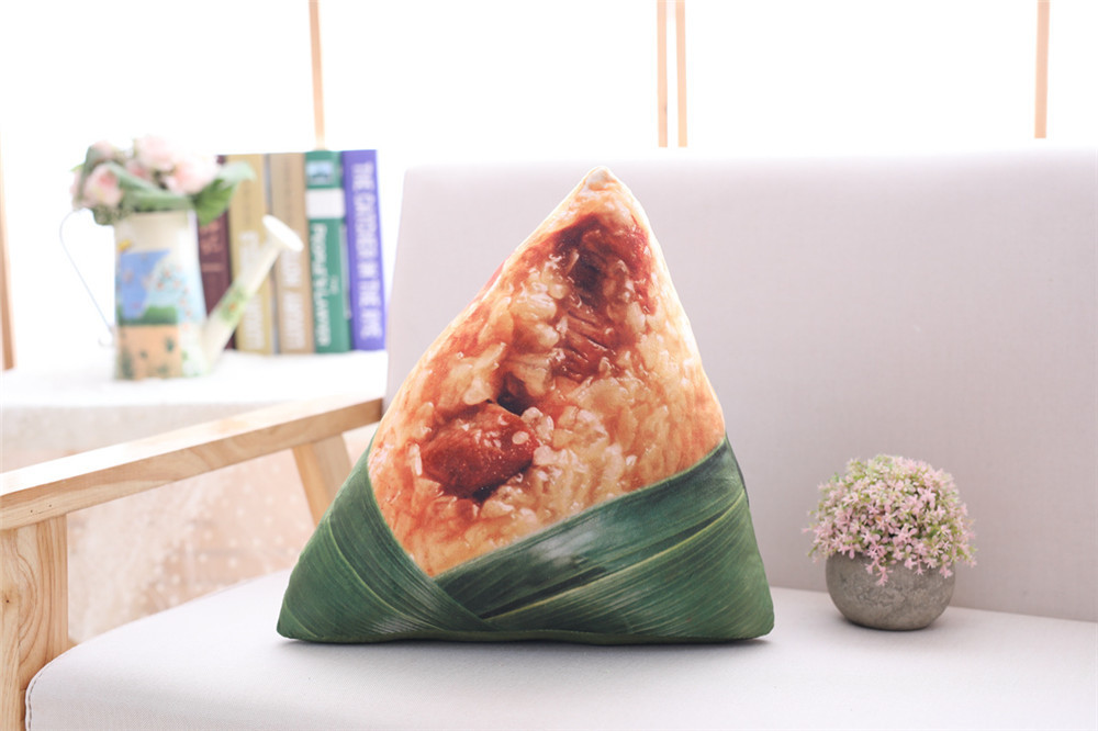 2018新品端午节仿真粽子公仔抱枕大肉粽靠垫创意毛绒玩具礼品定制