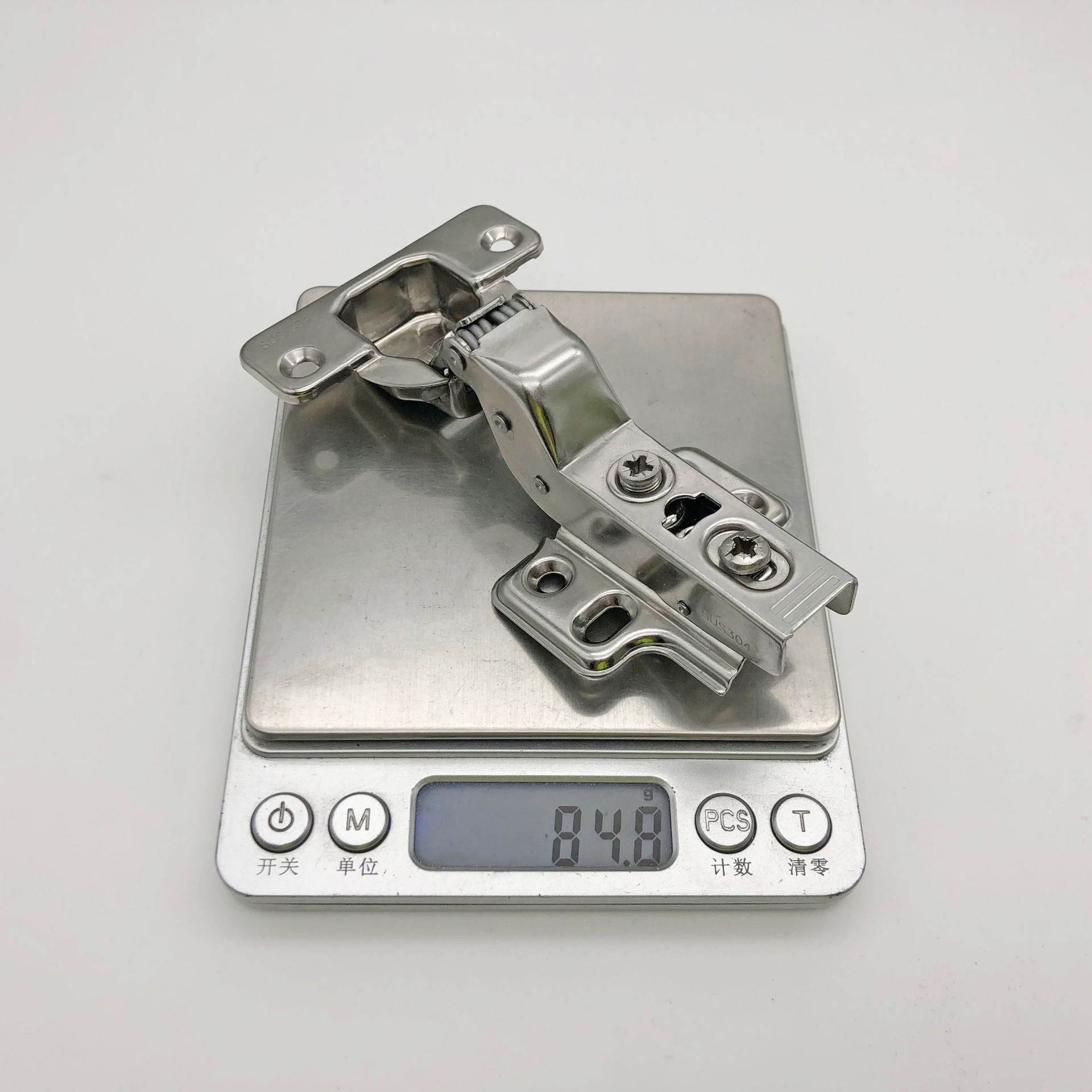 东泰dtcs80 304不锈钢铰链衣柜飞机铰 橱柜弹簧阻尼液压铰链合页