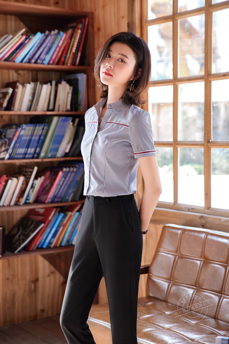 宾馆职业装女领班小西装套装金融工作服工装商务面试正装上衣衬衫