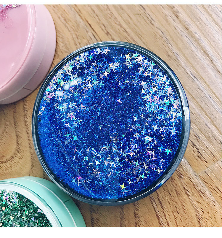 流沙闪粉星星隐形眼镜盒女美瞳糖果色小清新隐形眼镜伴侣盒护理盒