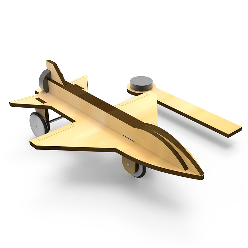 【厂家】磁力推动小飞机steam儿童科学实验器材套装diy磁铁原理