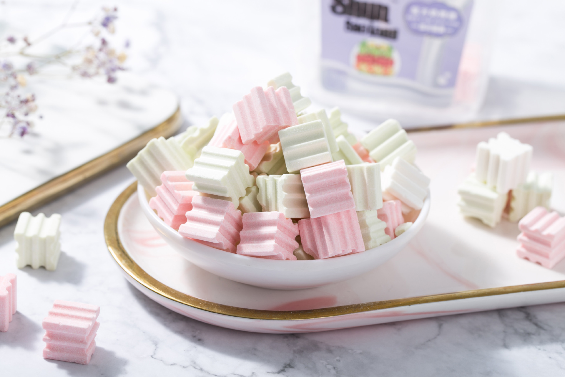 包邮香港顺宝隆魔方奶酪糖果168g压片糖果喜糖灌装儿童休闲小零食