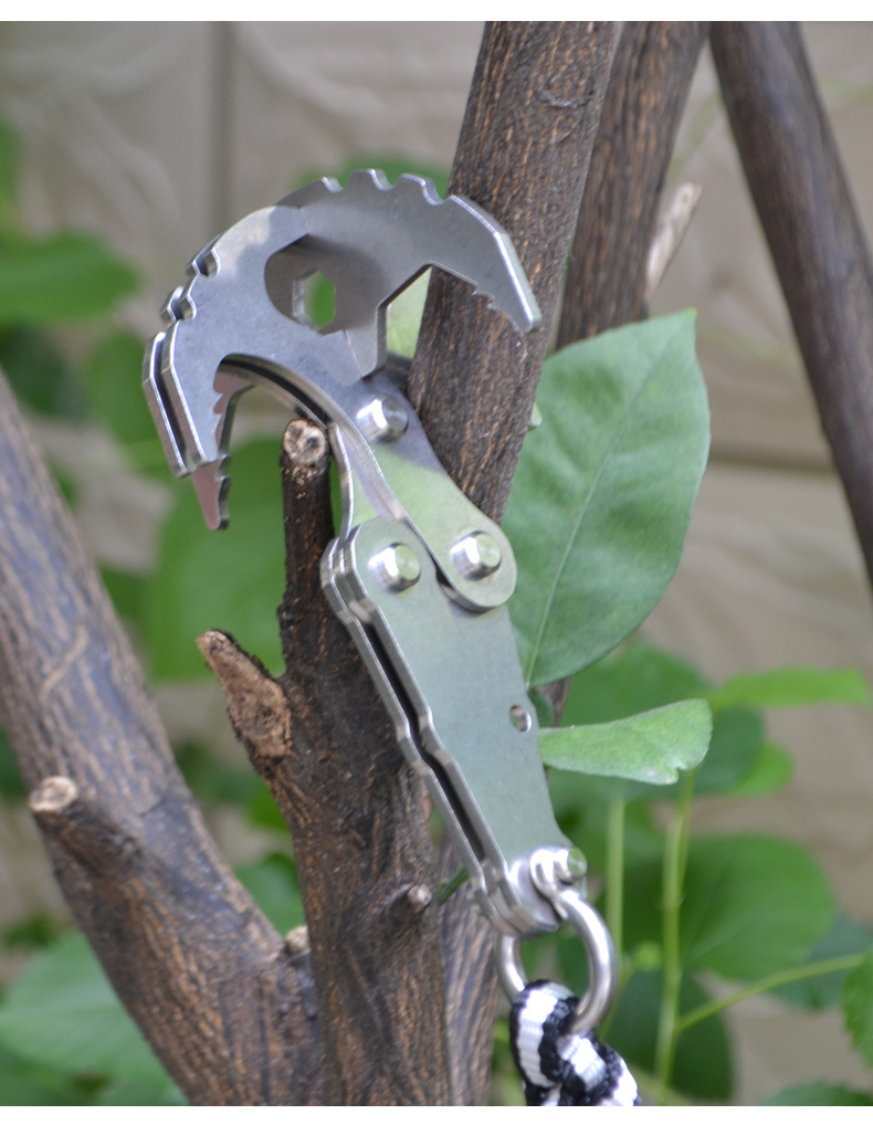 户外飞虎爪多功能抓钩救援救生重力钩拖车钩攀登304不锈钢飞爪