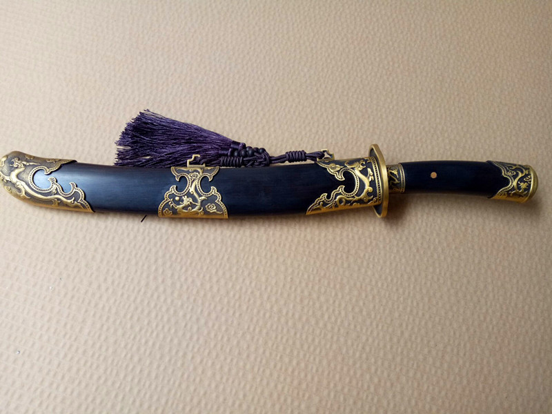 龙泉手工刀剑影视绣春刀康熙宝刀剑锰钢花纹钢摆设礼品未开刃