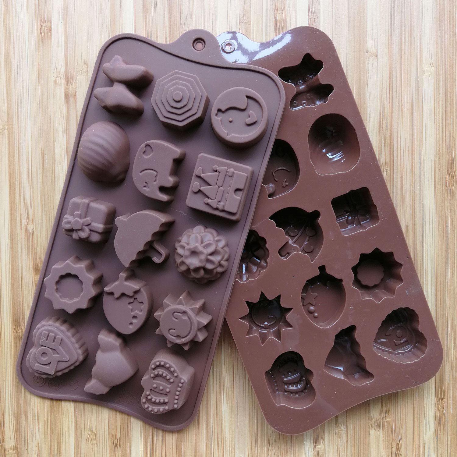 qq糖模巧克力硅胶diy卡通果冻布丁软糖手工自制模具立体皇冠太阳