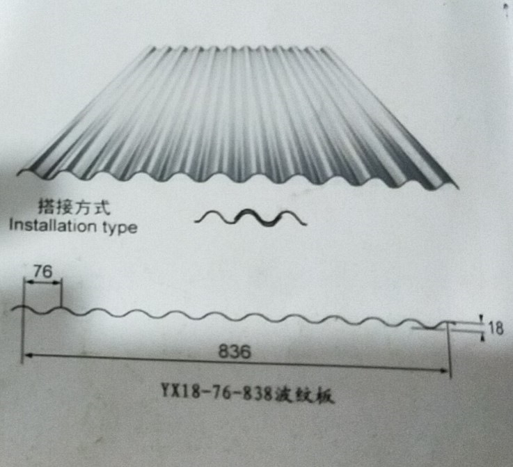 6*900*3000 波浪板 304波纹板