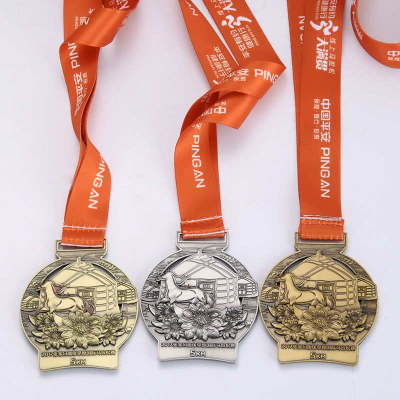 城市马拉松运动会奖牌金属纪念章体育比赛合金奖牌定制做创意纪念