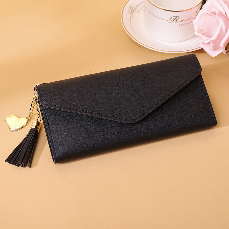 Wallet Ladies New 2021 Long Large Capacity Hand-Held Trendy Simple Multi-Card-Slot Lychee Pattern Card Holder Wallet