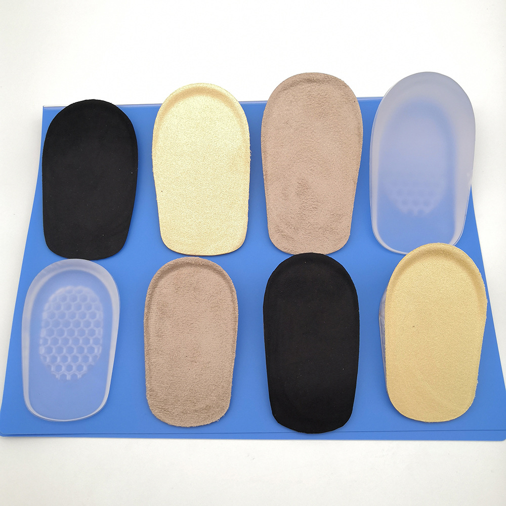 男女透明隐形增高垫足跟垫pu运动减震半码垫内增高鞋垫硅胶后跟垫