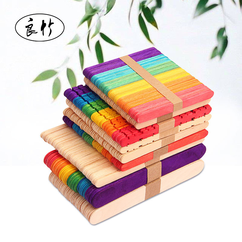 雪糕棒冰棍棒 diy模型木棒手工材料原木色冰棒棍棍雪糕勺厂家直销