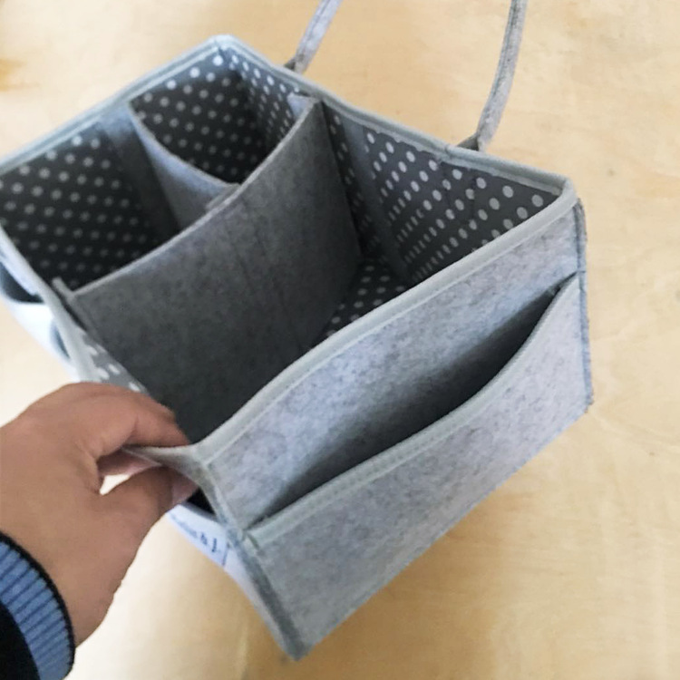 毛毡收纳包便携式多功能母婴用品尿不湿尿布收纳袋可定制