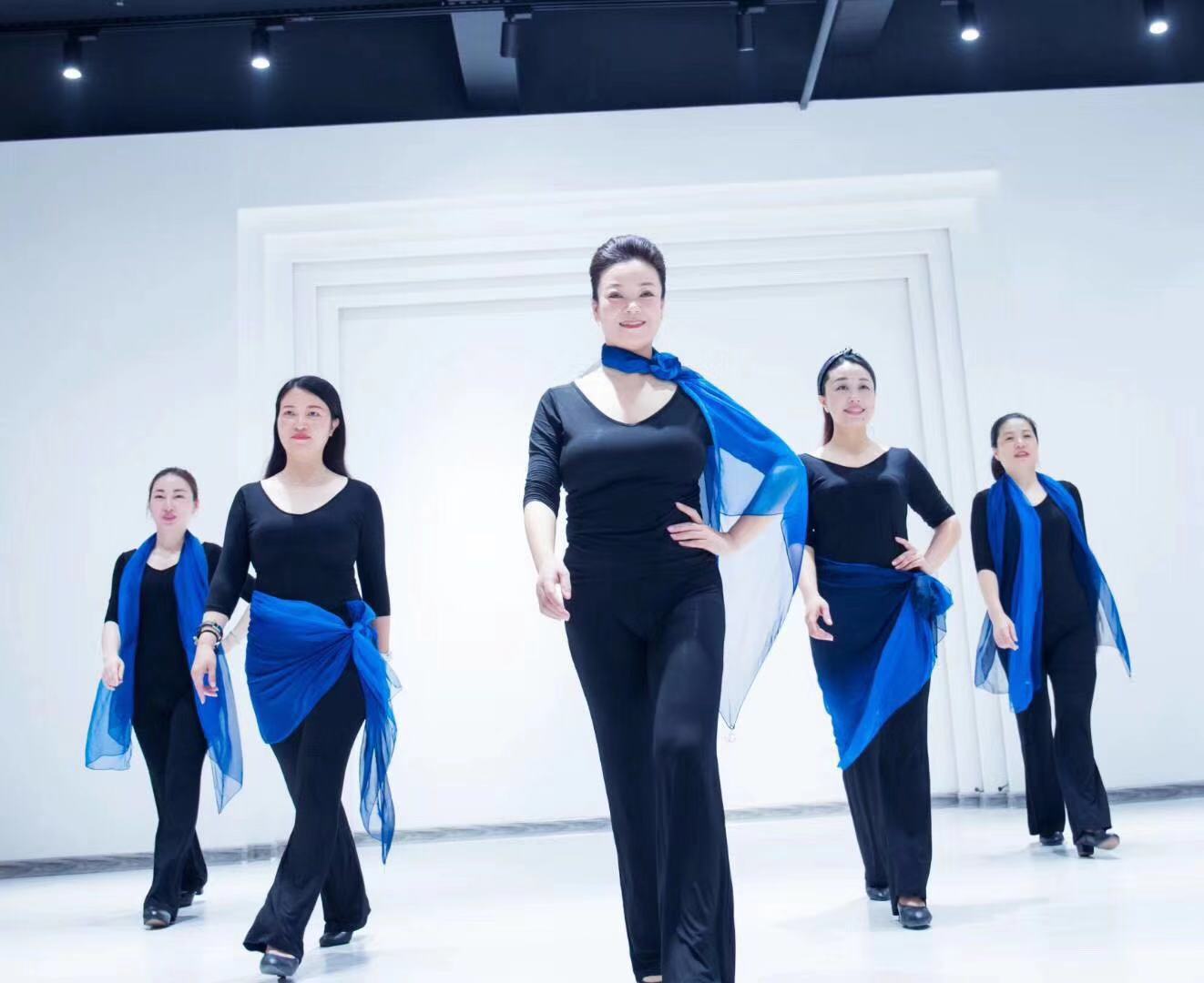 礼仪培训服形体体态训练服装丝巾女走秀套装夏季练功舞蹈服模特