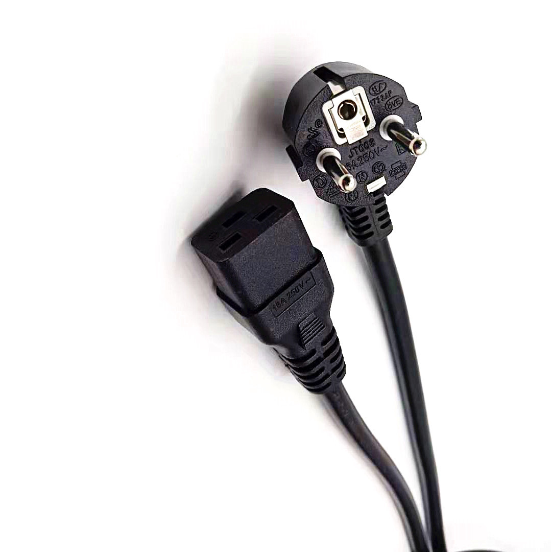 电源线余姚厂家直销vde烟斗插欧规欧式电源线c13品字尾电线st3