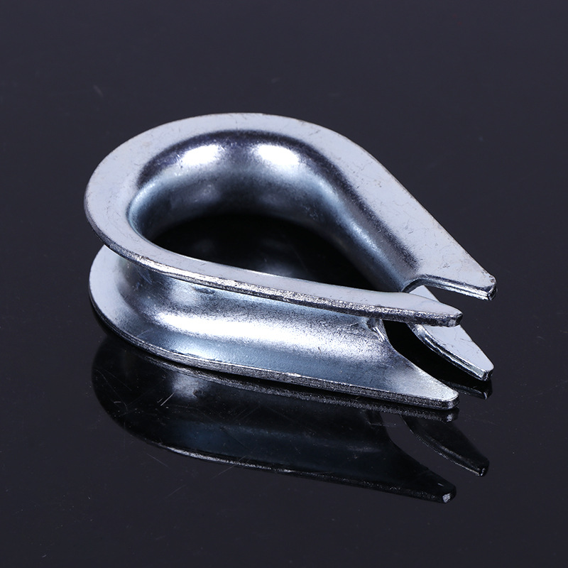 钢丝绳套环鸡心环配件 钢丝绳套环三角环管式套环 压制钢丝绳索具