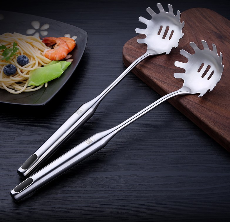 不锈钢粉扒捞面勺漏勺神器面捞粉篱笊篱长柄捞面条爪勺勺子爪