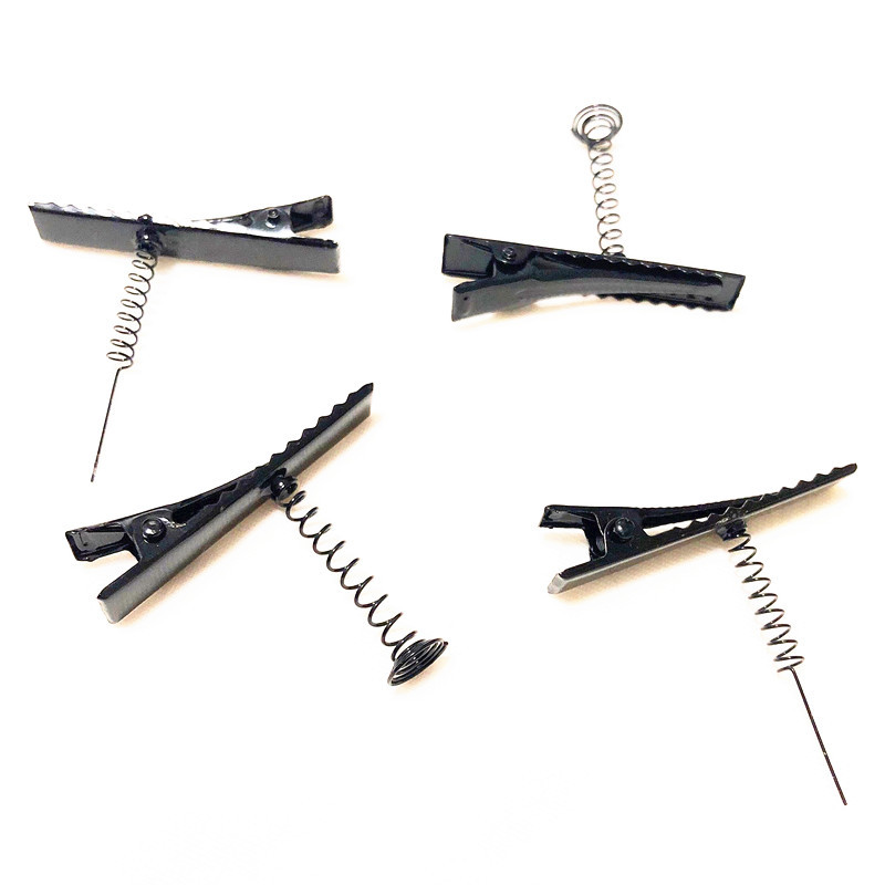 小黄鸡发夹配件4cm弹簧黑色鸭嘴夹儿童发夹 热销饰品配件卖萌神器