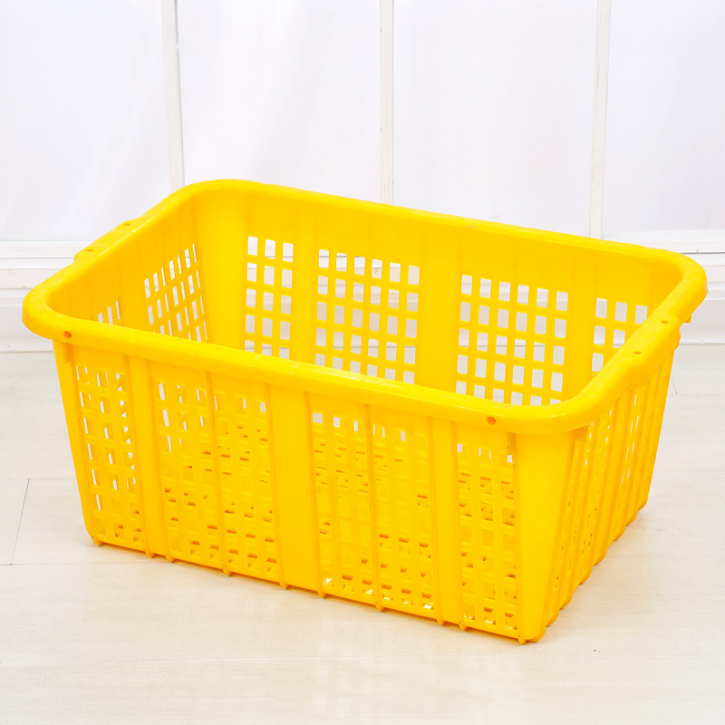 Plastic Large Turnover Basket Thick Clothing Storage Basket Sorting Frame 830 Transfer Basket Express Transportation