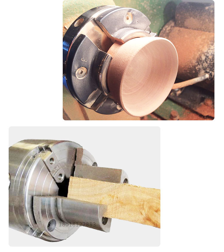 木工车床卡盘四爪联动自定心圆爪加高爪阶梯爪大圆爪花瓶碗卡盘