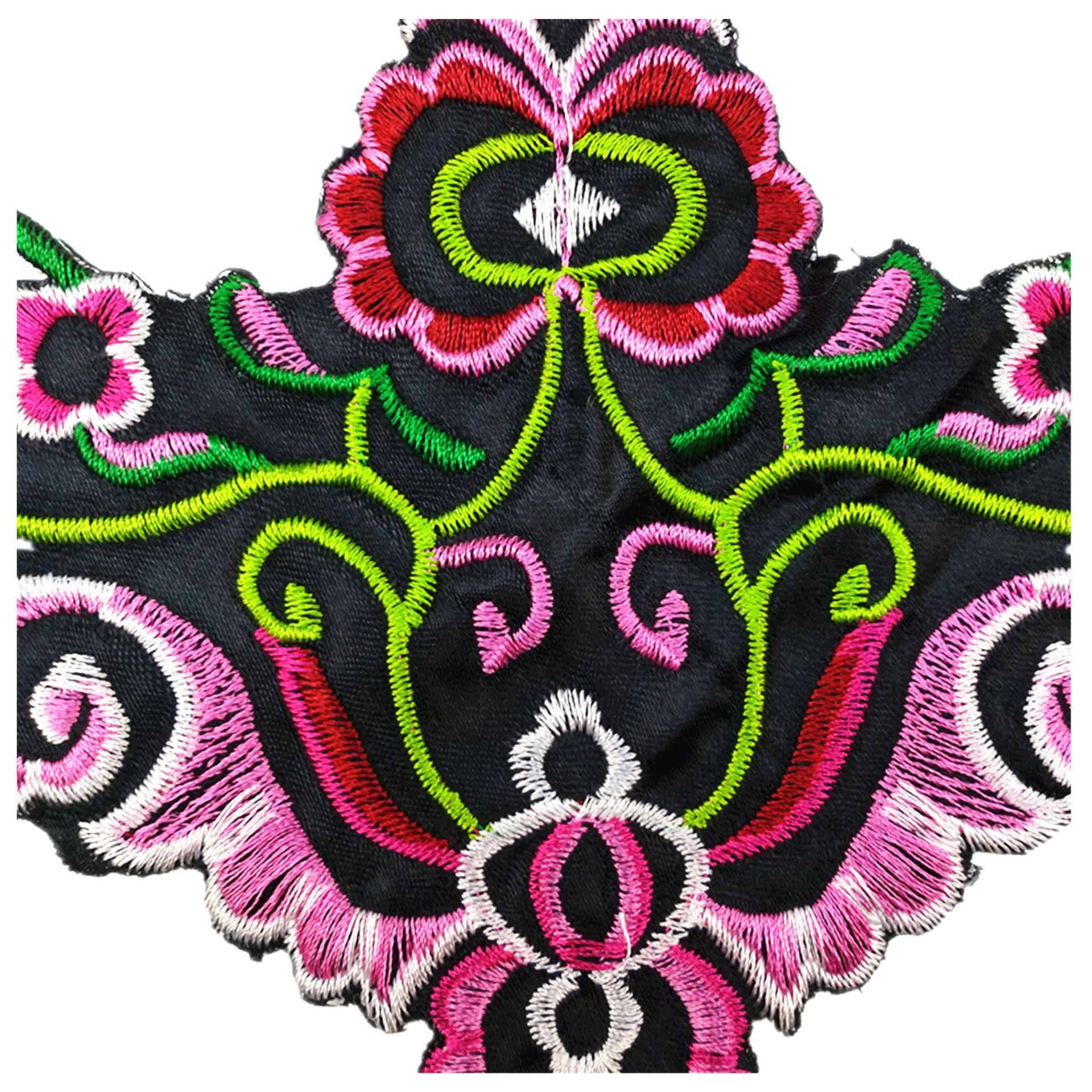 民族风补丁平绣布贴 水溶刺绣花边 衣服diy配饰 厂家现货直销