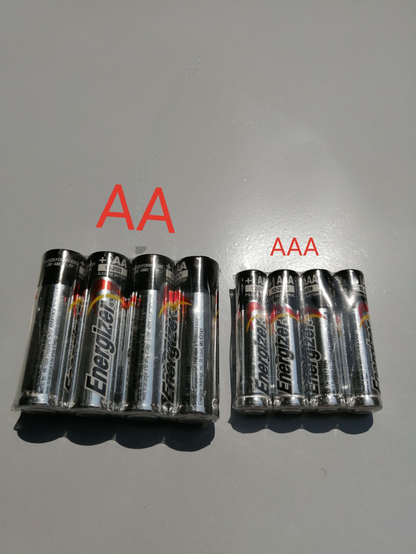 美国劲量energizer 5#碱性电池 7号aaa碱性电池5号aa款 lr6/1.5v